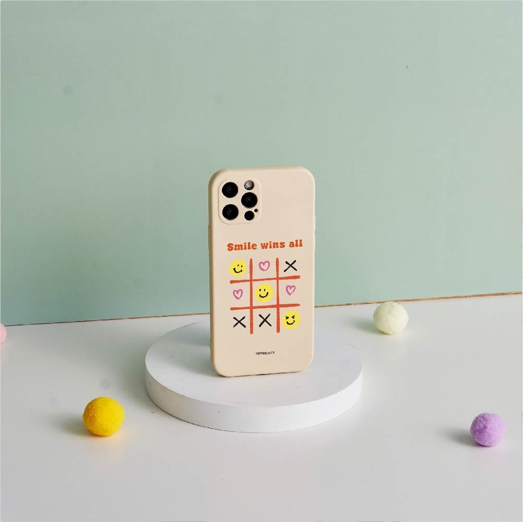Smile圈圈叉叉全包iPhone手机壳 - 手机壳/手机套 - 硅胶 多色