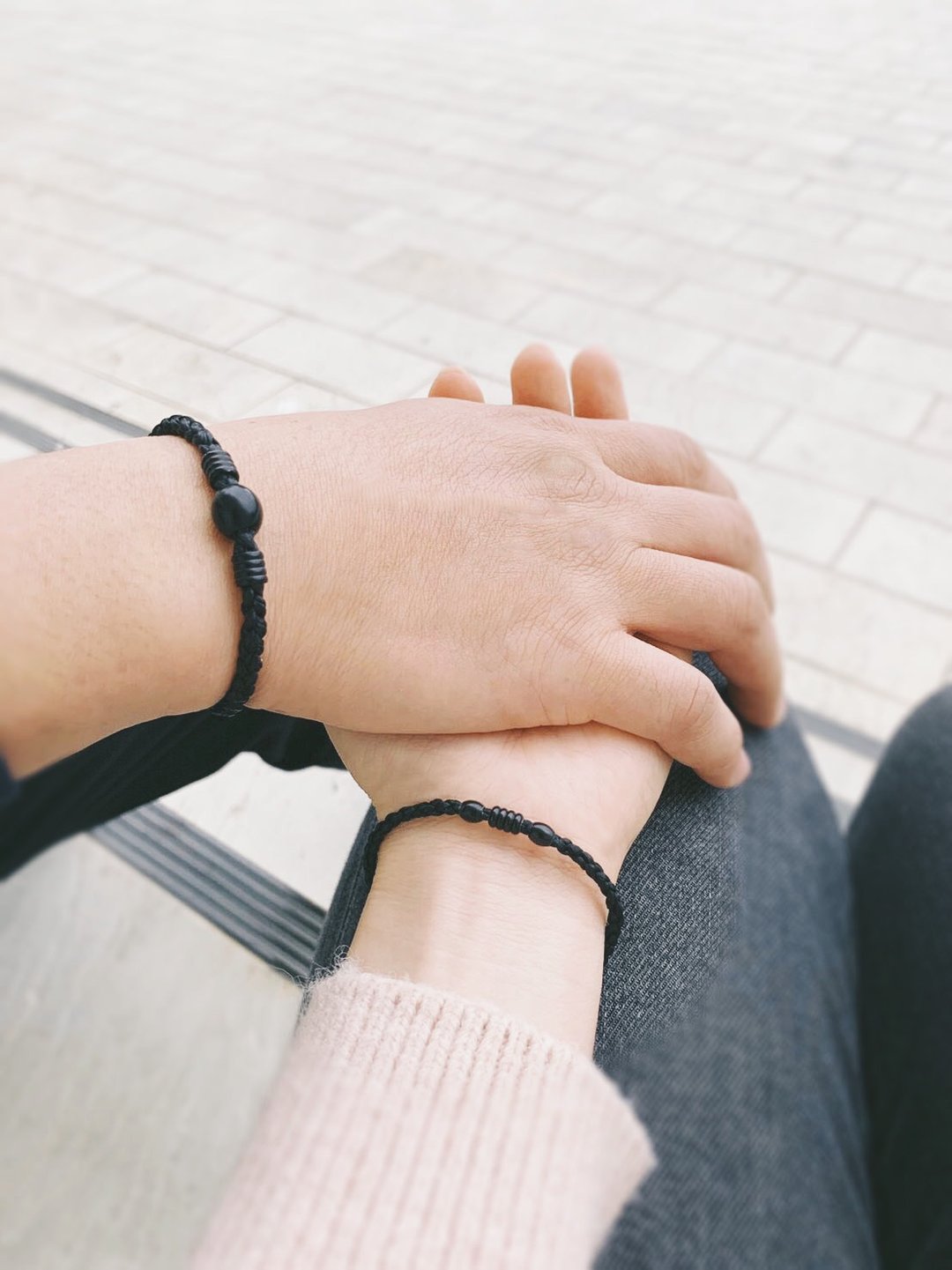 | Black粗款 | 订制 x 不锈钢x 蜡线 x 手环 x 手链 x 好做作 - 手链/手环 - 不锈钢 黑色