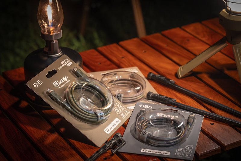 +886 极Sense USB-C to Lightning 快充充电线1.8米(三色可选) - 充电宝/传输线 - 其他材质 灰色