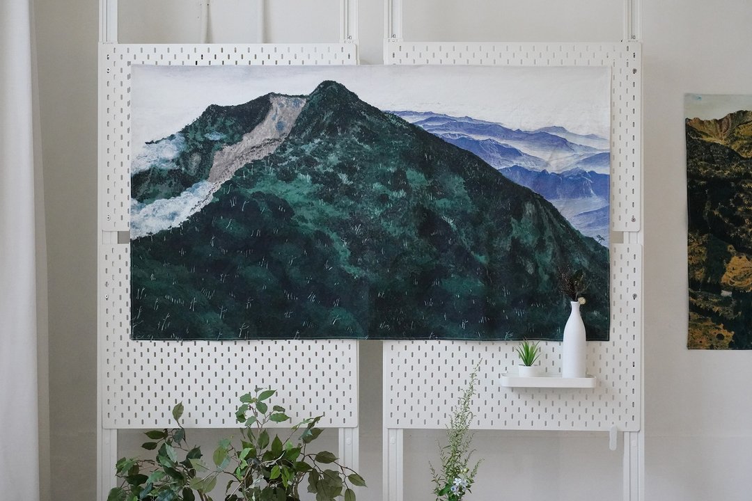 台湾山挂布 - 北大武山铁杉林 144x83 cm / 70x40 cm - 海报/装饰画/版画 - 棉 绿色