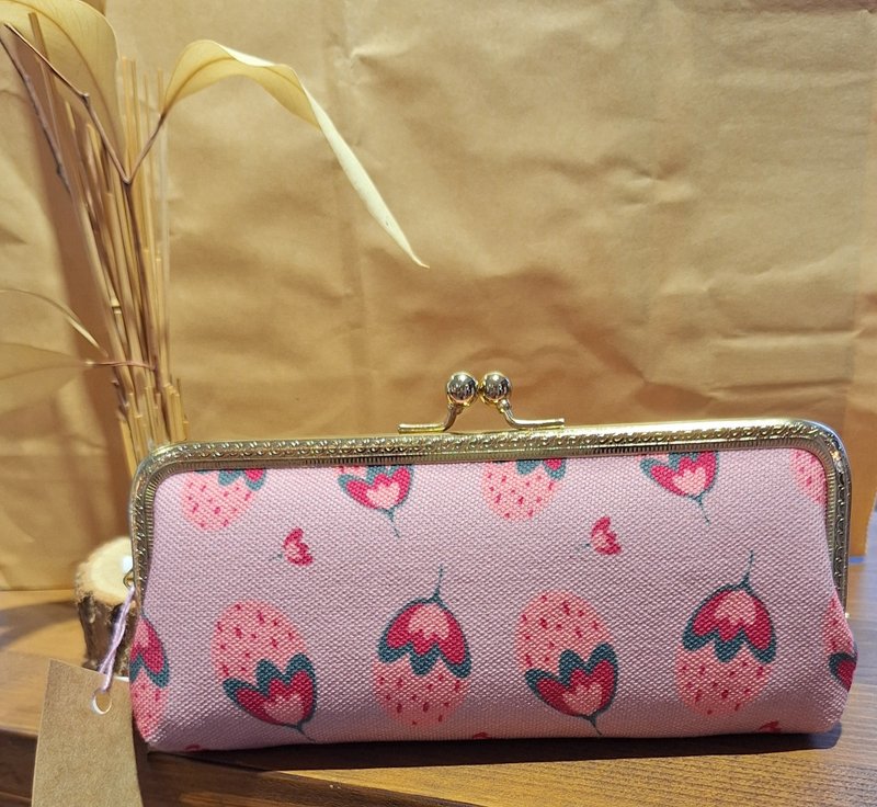 设计款印花眼镜包-草莓花 - 眼镜盒/眼镜布 - 聚酯纤维 