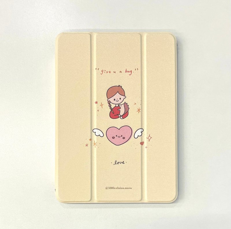 【信望爱系列】iPad 保护壳 三折式 附笔槽 - 平板/电脑保护壳 - 塑料 黄色