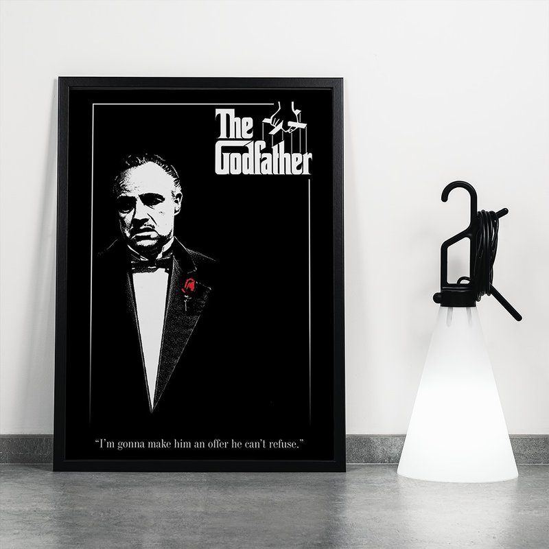 【教父】电影海报(红玫瑰)/The Godfather/维多柯里昂 - 海报/装饰画/版画 - 纸 多色