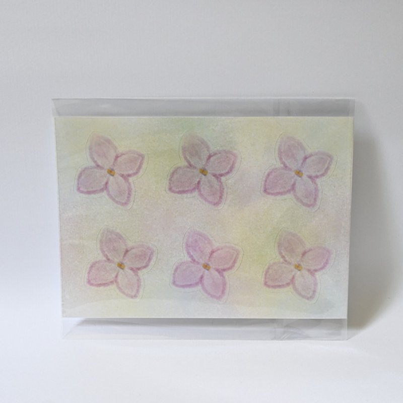 嫩粉透花 透明贴纸 手绘 花草 手帐 手帐拼贴 贴纸 - 贴纸 - 纸 