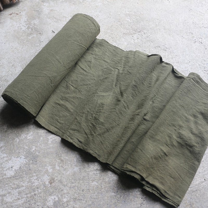 手工织布杨梅染土布植物染草木染桌布茶席窗帘民族风棉面料45cm - 编织/刺绣/羊毛毡/裁缝 - 棉．麻 