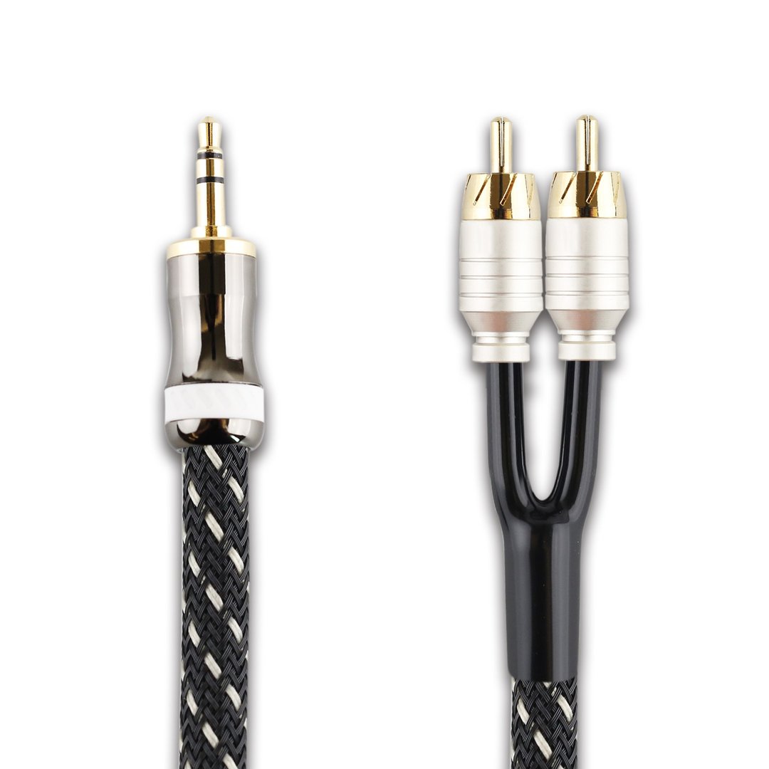 3.5mm转2RCA【川木】全新现货【M220】一分二 3.5转双莲花 rca - 数码小物 - 其他金属 