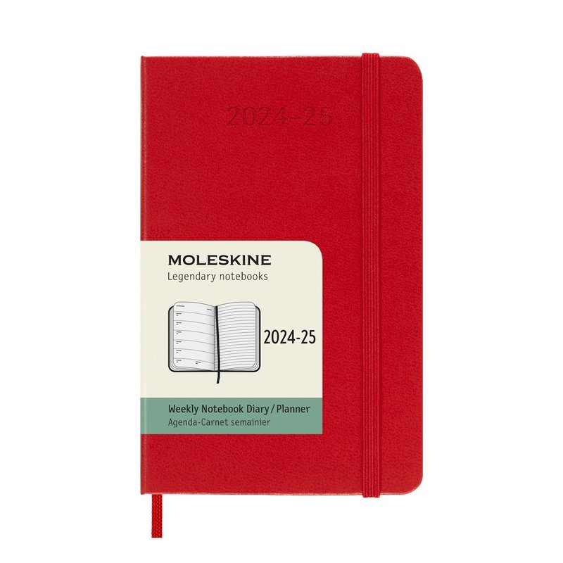 _勿上架_MOLESKINE 2024-25 周记手帐 18M硬壳 口袋型红 - 笔记本/手帐 - 纸 红色
