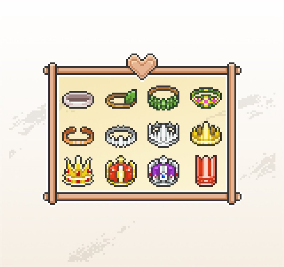 Twitch小奇点及订阅者徽章/忠诚徽章套图/像素风/皇冠 - Logo 设计/图案设计 - 其他材质 