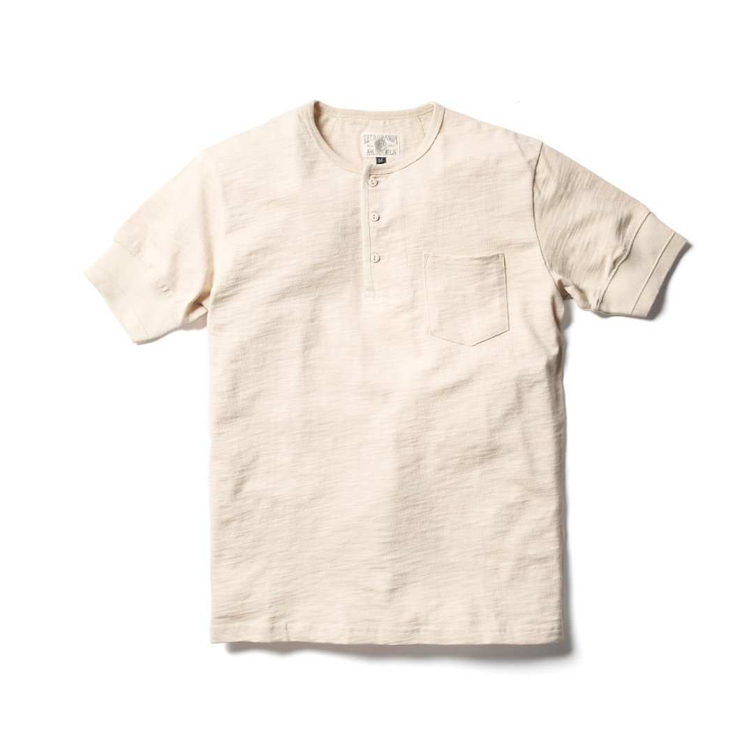 Bamboo Henley(S) - 卡其 Khaki - 男装上衣/T 恤 - 棉 