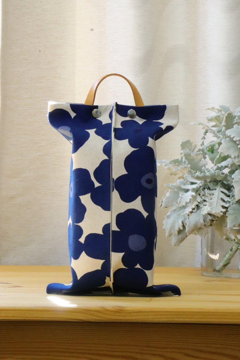 卫生纸套|家用|车用|露营|可拆式皮革挂绳 - 纸巾盒 - 棉．麻 多色