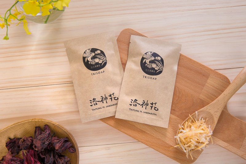 三三吾乡洛神红麴皂丝包 - 沐浴用品 - 其他材质 咖啡色