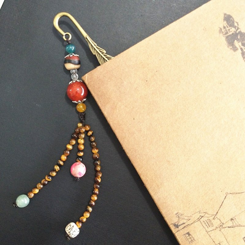 羽―中国风书签民族风礼品 - 书签 - 其他金属 咖啡色