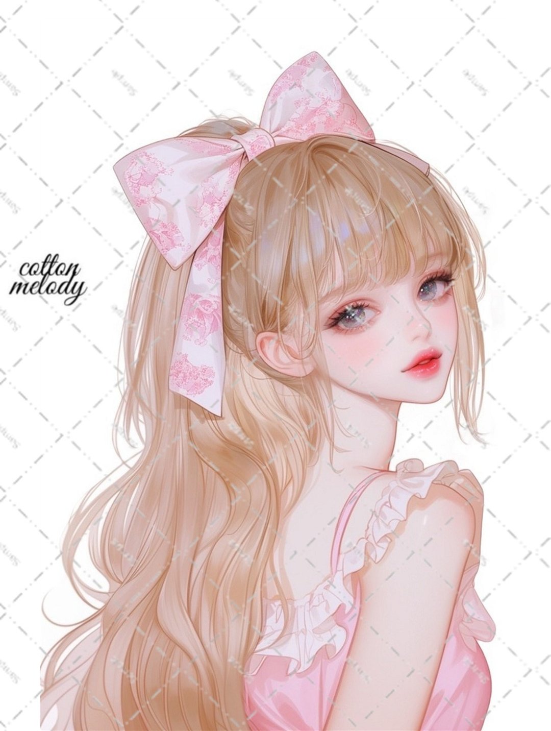 original sticker no.6247 人物贴纸 原创贴纸 女孩贴纸 原创人物贴纸 - 贴纸 - 纸 