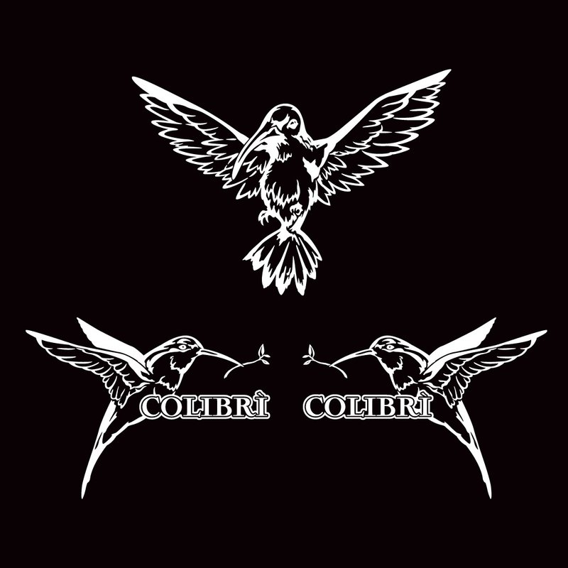 蜂鸟 反光贴纸 车贴 篓空无底 机车贴纸 汽车贴纸 防水耐晒 - 贴纸 - 防水材质 