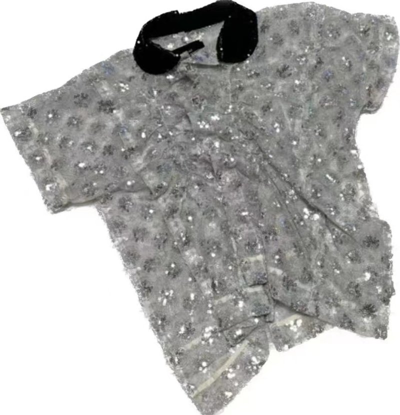 中古 tricot comme des garçons 川久保玲 短袖衬衫 - 女装上衣 - 其他材质 透明