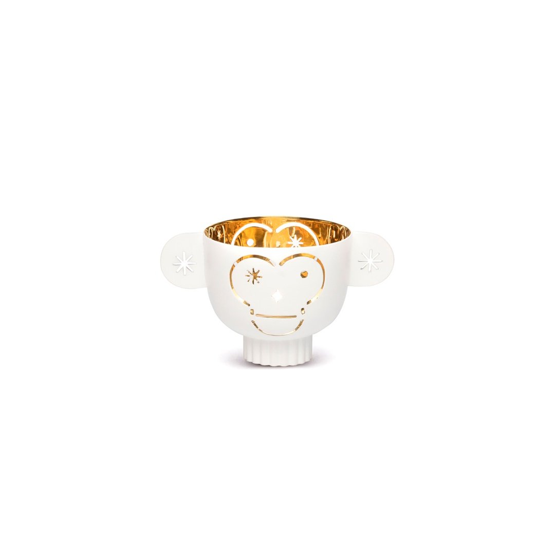 Monkos 烛台_白 - 蜡烛/烛台 - 铜/黄铜 