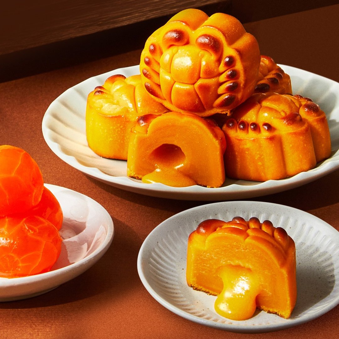 (预购)【锦霞楼】锦甘蟹流心奶黄月饼礼盒(6入) - 其他 - 其他材质 多色