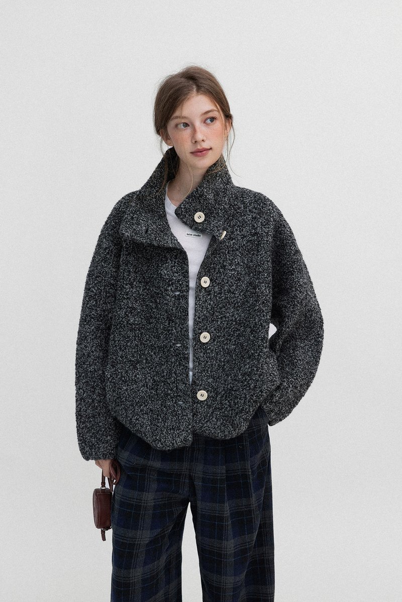 羊咩咩  / 颗粒绒肌理感外套 / 100%羊毛 - 女装休闲/机能外套 - 其他材质 多色