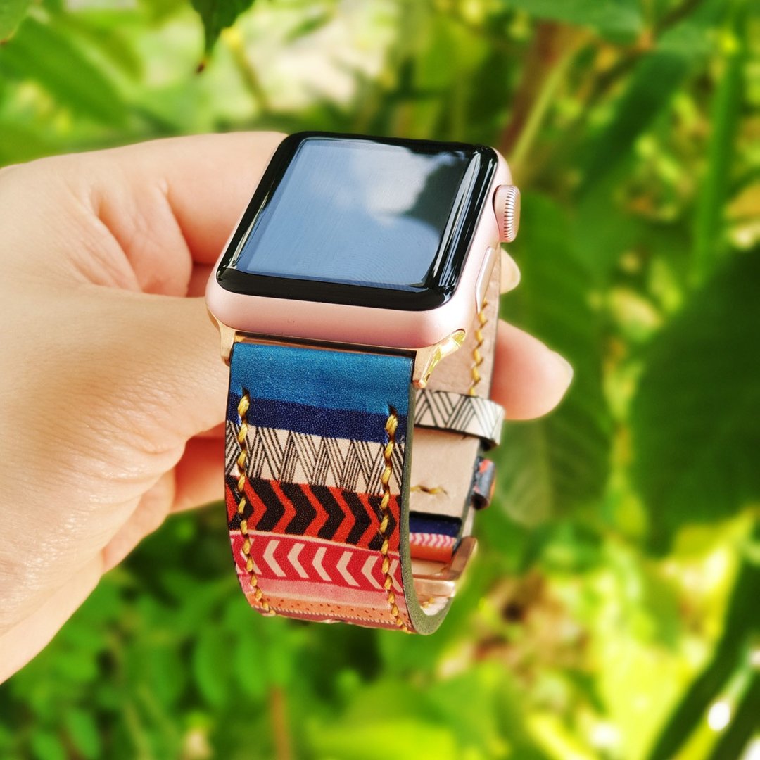 Apple Watch皮革表带38毫米42毫米40毫米44毫米 - 表带 - 真皮 多色