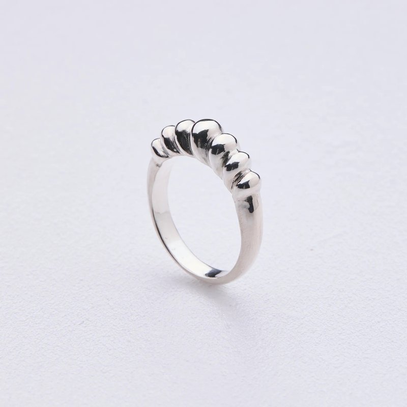 Shell ring 25 - 戒指 - 纯银 