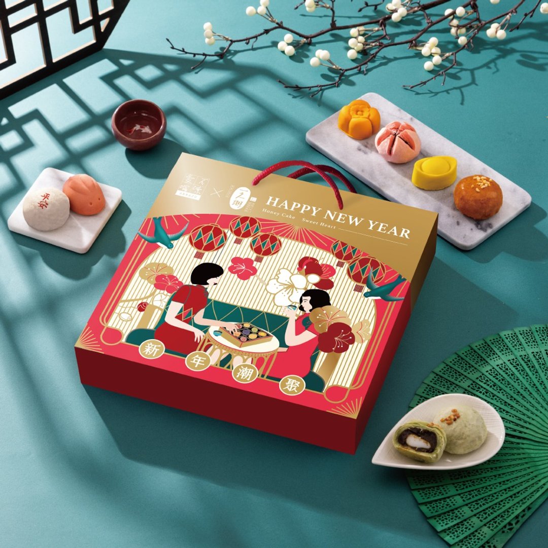 【一之乡】【春节限定】潮年味。聚宝盒 公益联名礼盒(限量) - 蛋糕/甜点 - 其他材质 红色