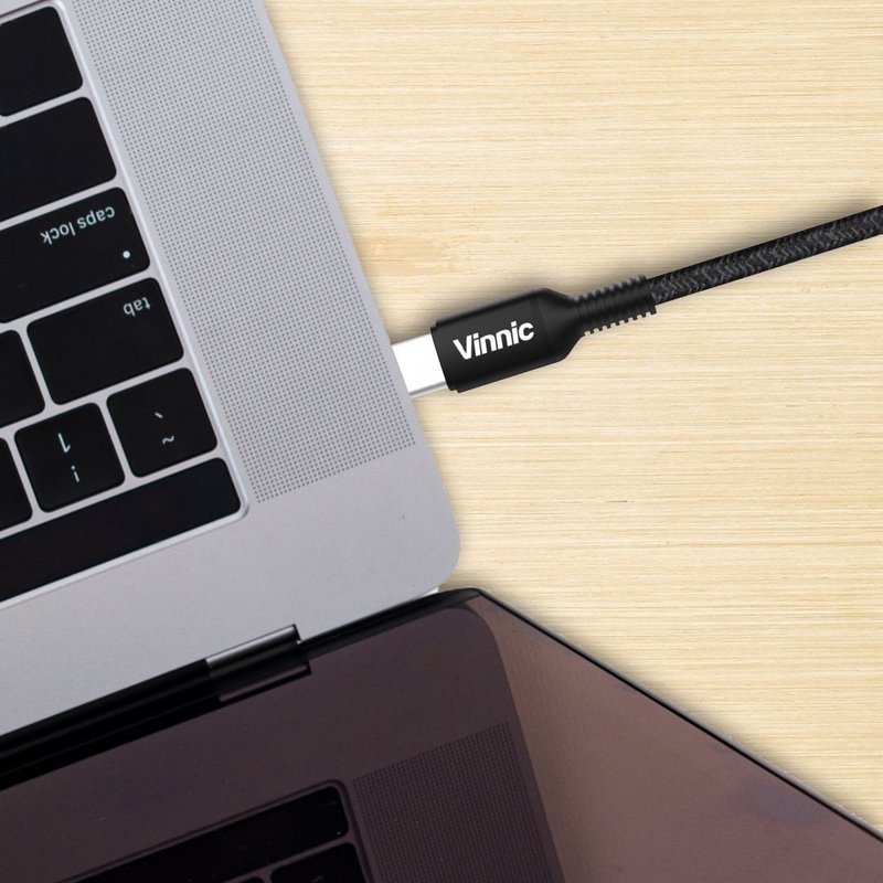 Vinnic 60W USB-C to USB-C 快速充电线 10厘米/2米/3米 - 充电宝/传输线 - 其他材质 黑色