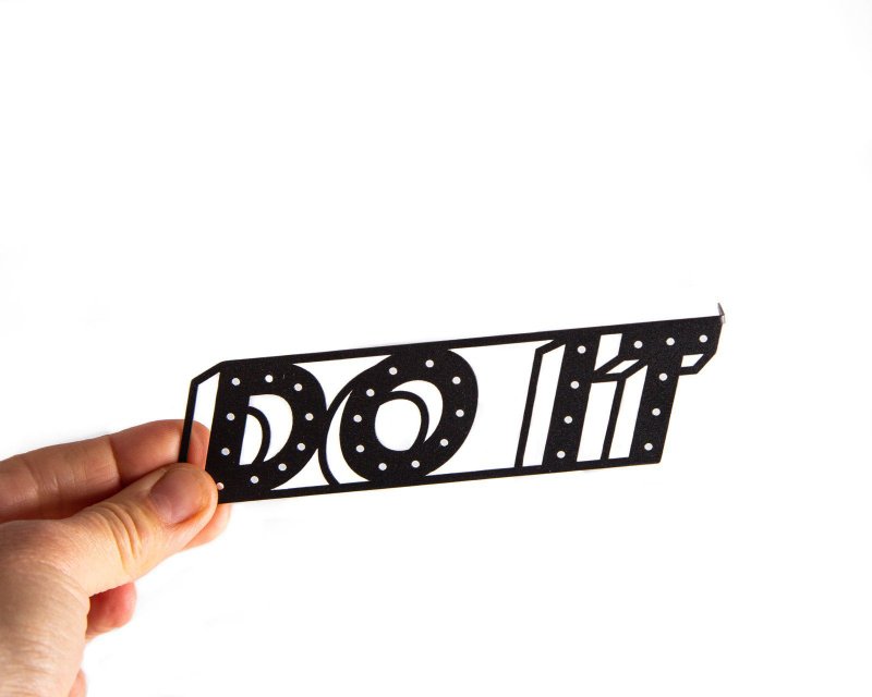 “DO IT”金属书签 // 全球包邮 - 书签 - 其他金属 黑色