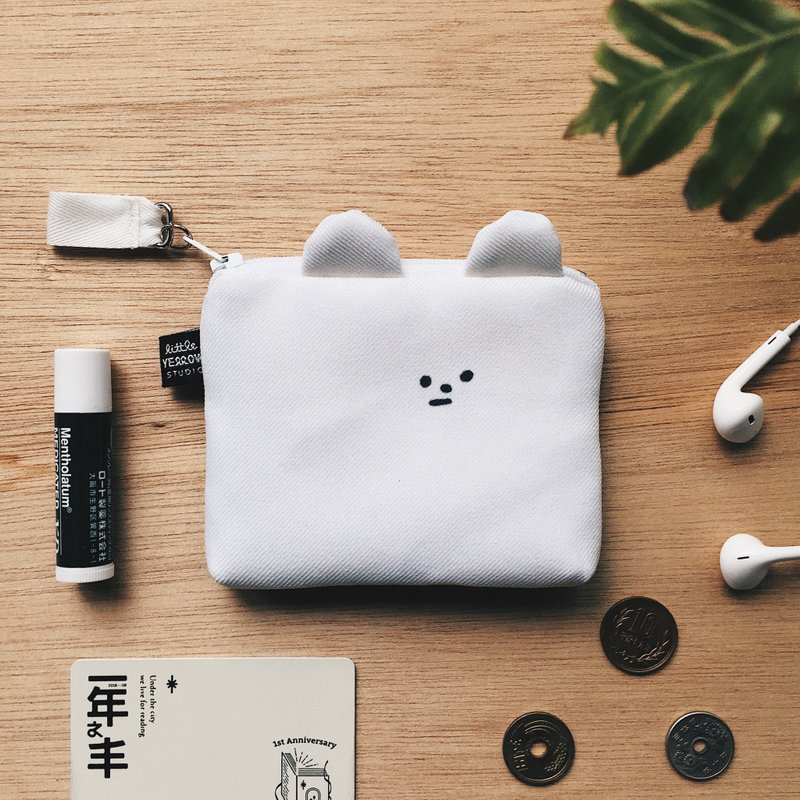 造型卡套零钱包 - 北极熊 - 零钱包 - 其他材质 白色