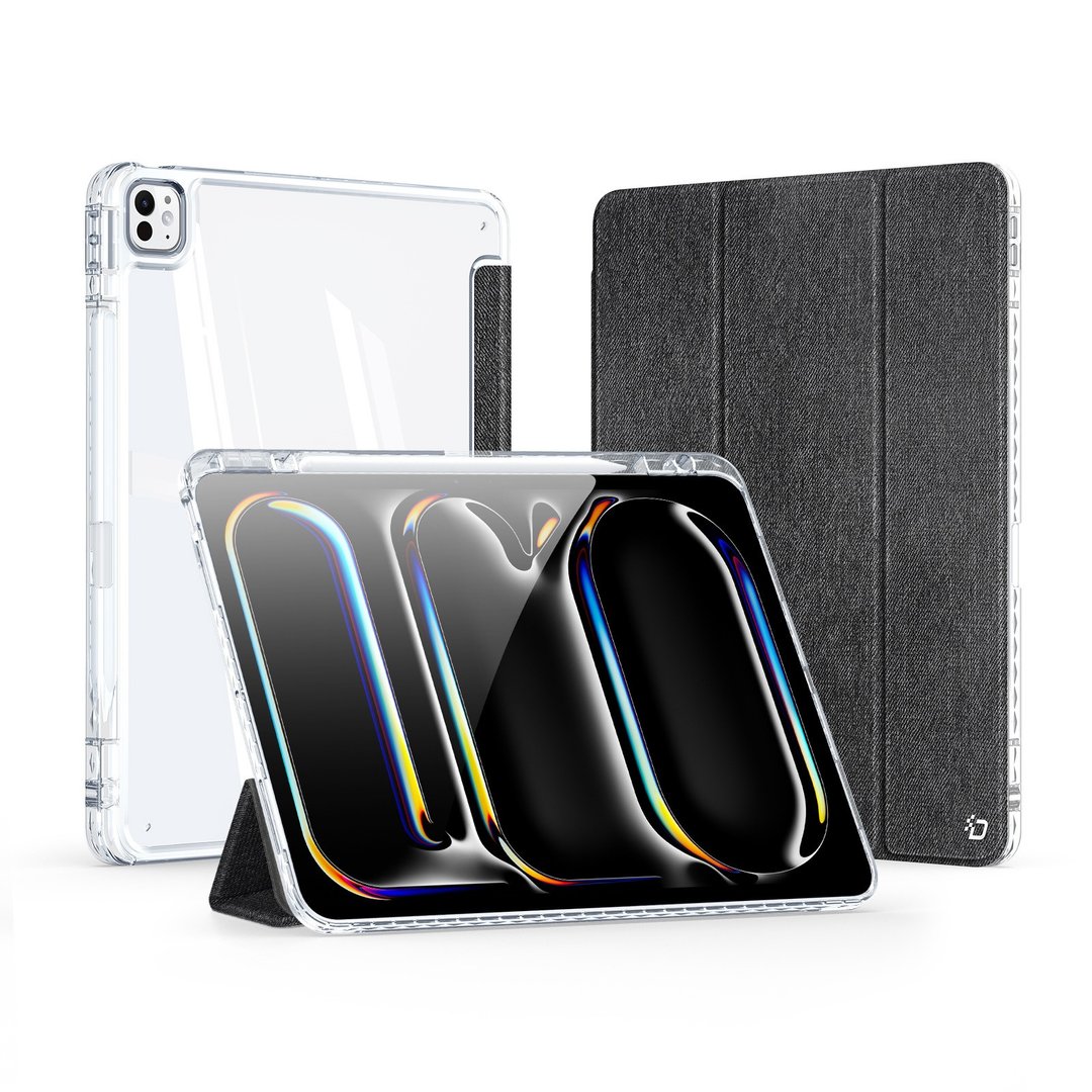 Duc Ducis Unid 系列 iPad Air 2024 保护壳 - 平板/电脑保护壳 - 硅胶 黑色
