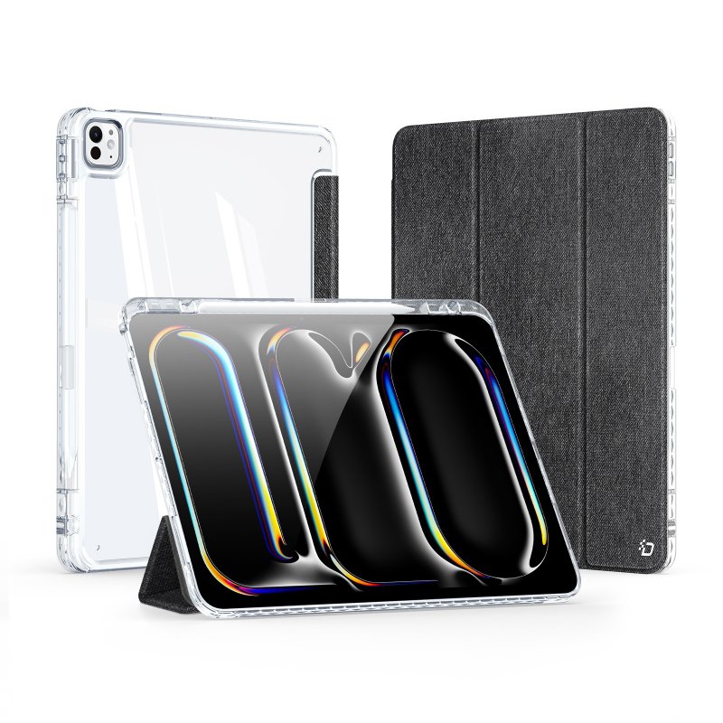 Duc Ducis Unid 系列 iPad Air 2024 保护壳 - 平板/电脑保护壳 - 硅胶 黑色