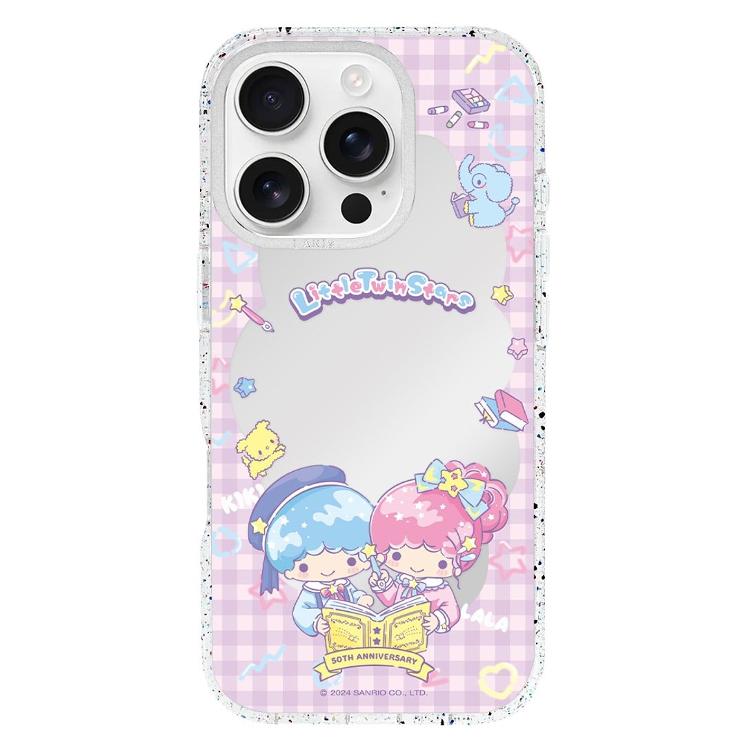 双星仙子50周年－KIKI&LALA童话漫游 iPhone 镜面磁吸壳 透彩框 - 手机壳/手机套 - 环保材料 银色