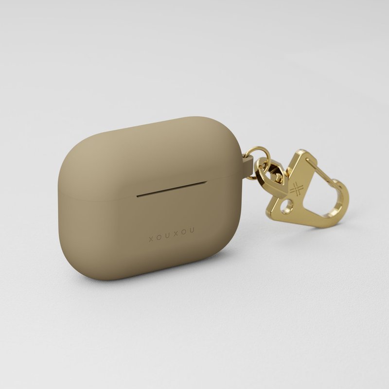 XOUXOU / AirPods Pro-灰褐色Taupe - 耳机收纳 - 硅胶 卡其色