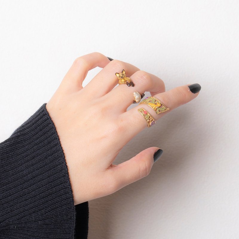 Helix Spring - 戒指 - 其他金属 绿色