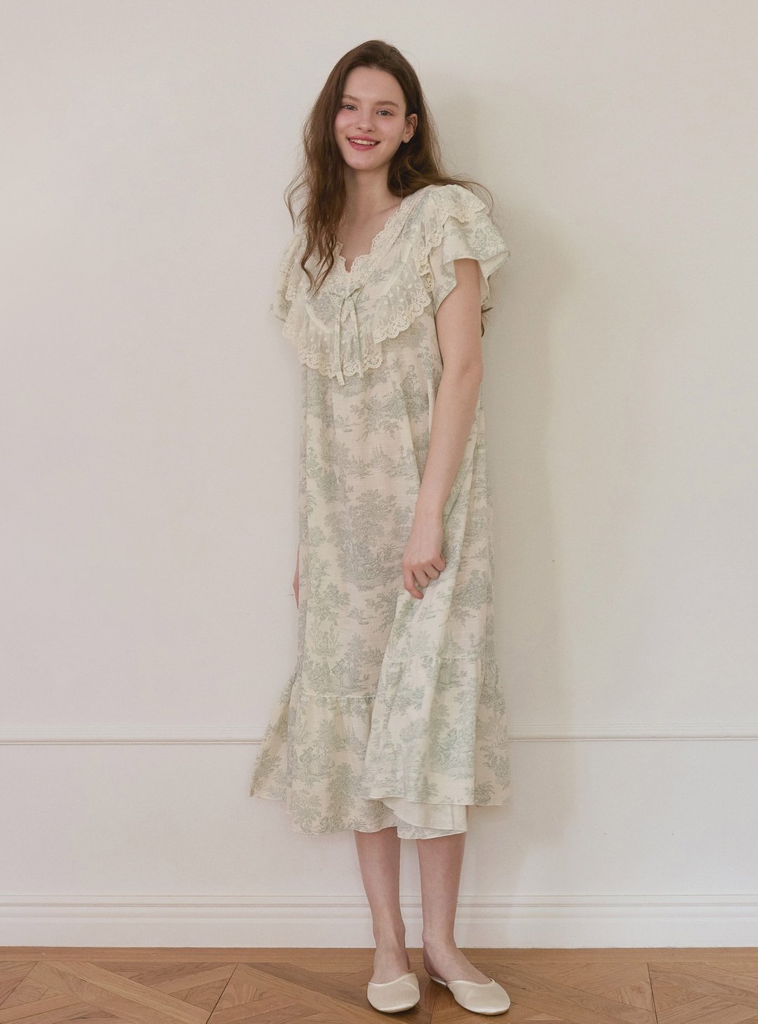 Elise 嫘萦棉混纺 V 领睡裙 - 居家服/睡衣 - 其他材质 