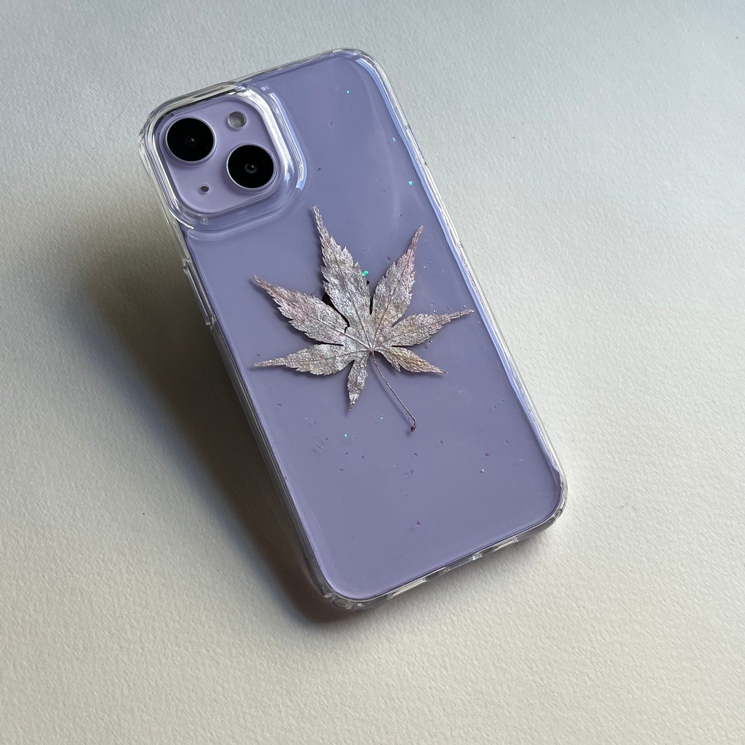 圣诞枫林 押花 手机壳 礼物 IPhone - 手机壳/手机套 - 塑料 银色