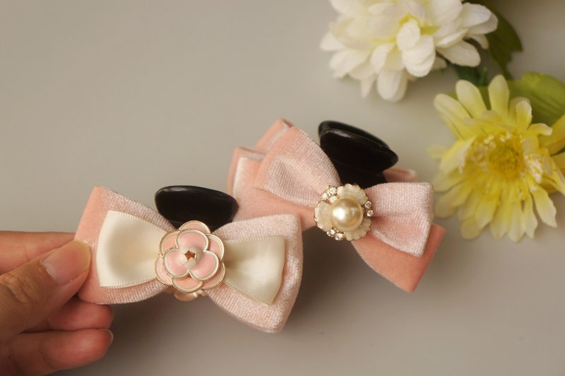 A2-小鲨鱼夹(M)- 鲨鱼夹发夹抓夹盘发夹公主头类 金丝绒 - 发饰 - 其他材质 多色