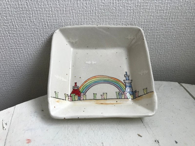 RAIWA RAINBOW dish - 盘子/餐盘/盘架 - 陶 白色