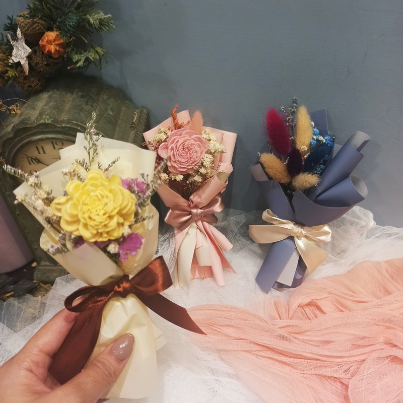 迷你干燥花束 礼物 毕业花束 生日礼物 情人节 婚礼小物 教师节 - 干燥花/捧花 - 植物．花 