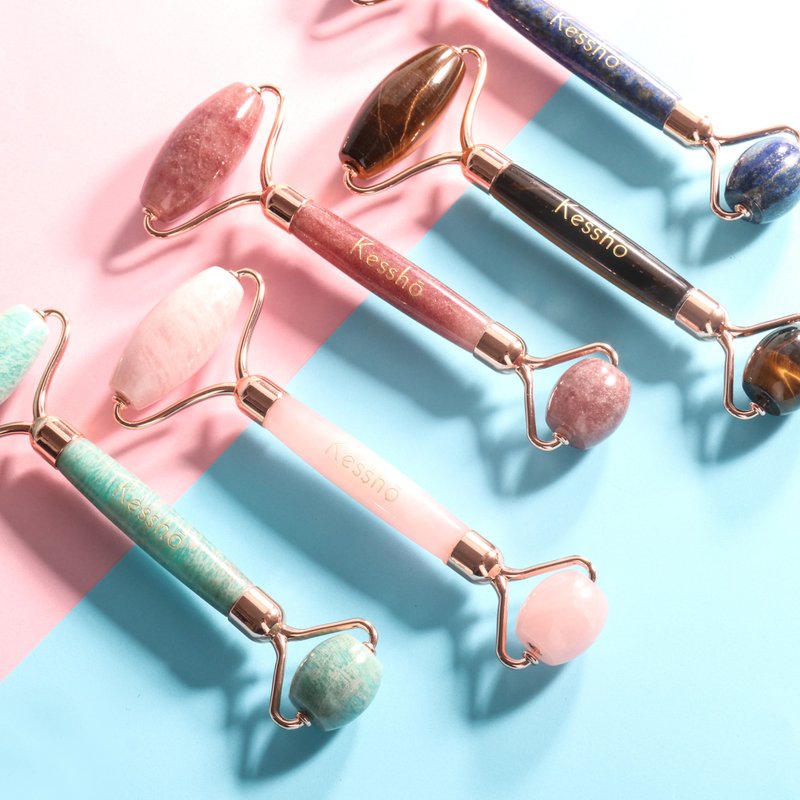 水晶面部按摩棒 - 脸部按摩/清洁工具 - 水晶 