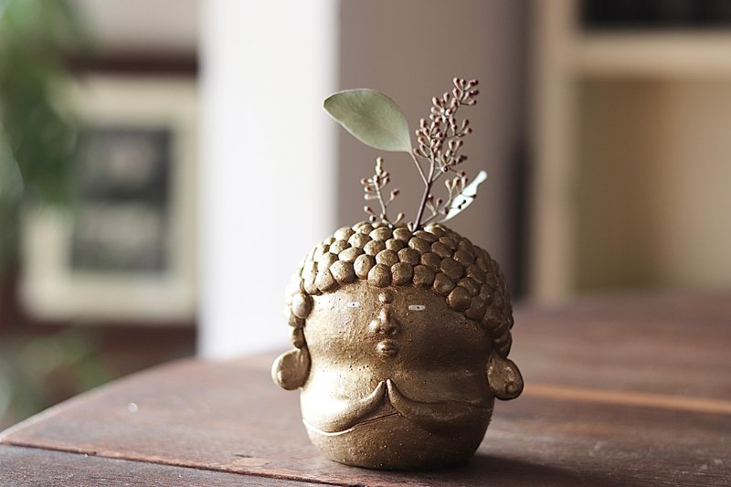 Hotoke单花瓶金【订做】 - 摆饰 - 陶 金色