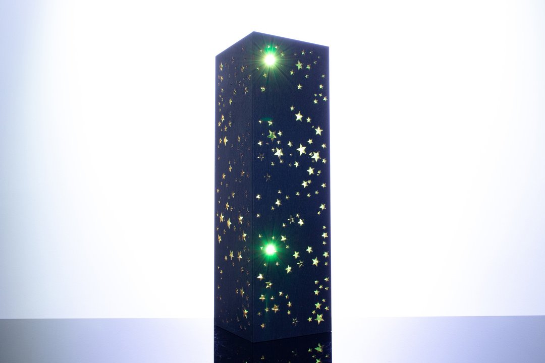 夜星夜灯 | 长方体造型 | RGB LED 灯 | 迷人灯饰 - 灯具/灯饰 - 木头 黑色