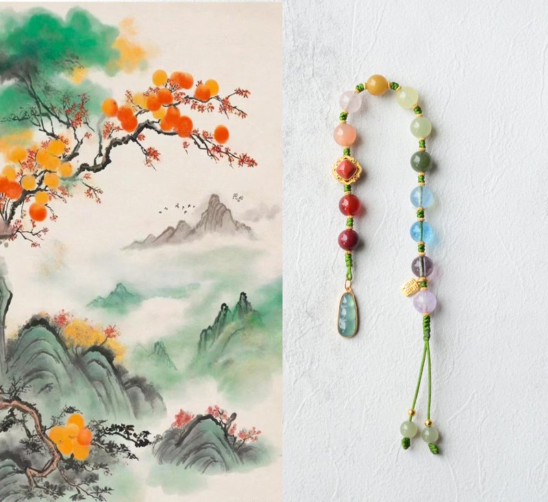 你想要的 它都有 天然石 水晶 玛瑙 朱砂 海蓝宝 和田玉 手链 - 手链/手环 - 水晶 多色
