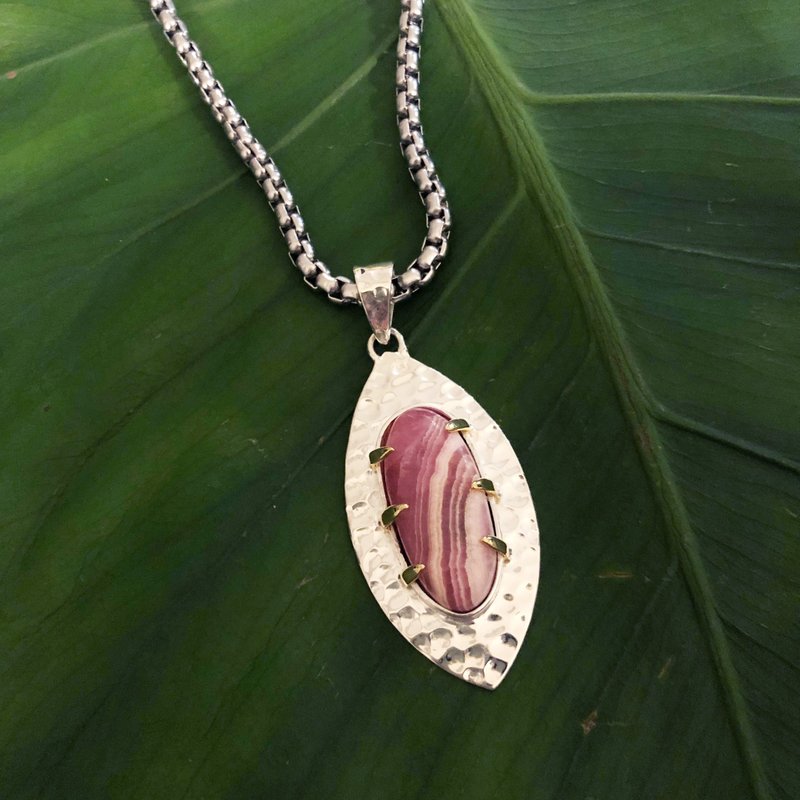 吊坠 蔷薇之梦 Rose Dream 自然系列 - 项链 - 其他金属 粉红色