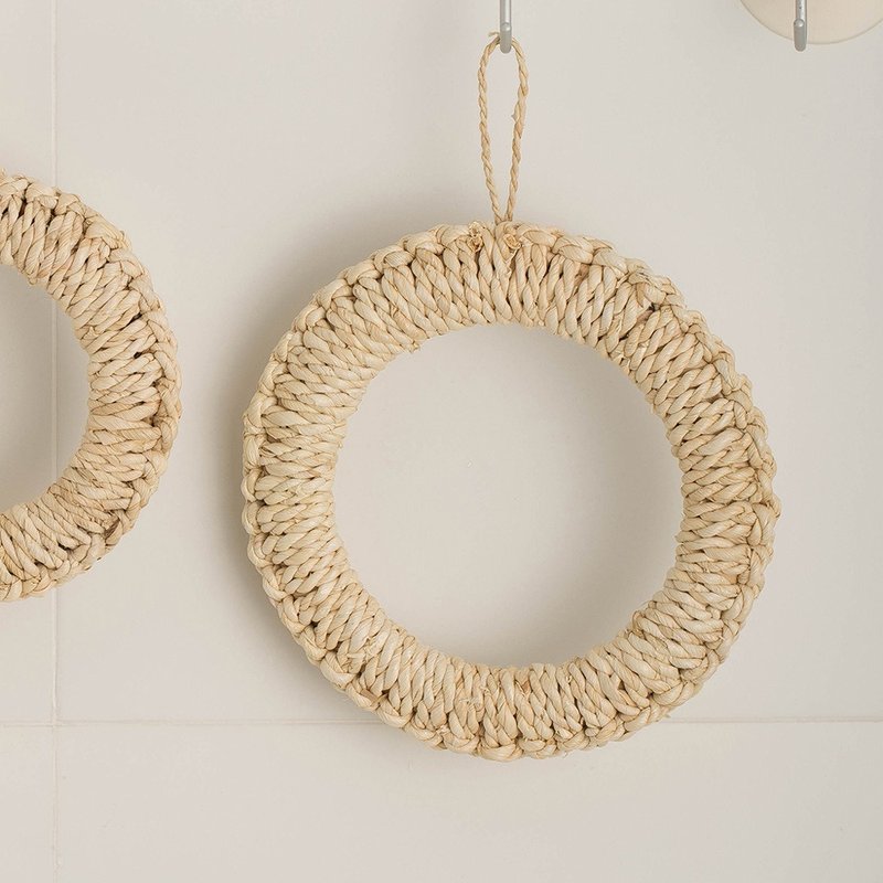 日本霜山 日式手工草编隔热锅垫-大 - 其他 - 其他材质 黄色