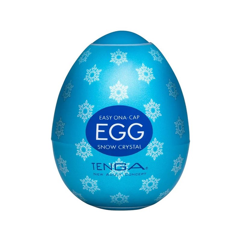 TENGA EGG  SNOW CRYSTAL雪晶 飞机杯自慰蛋 - 情趣用品 - 硅胶 蓝色