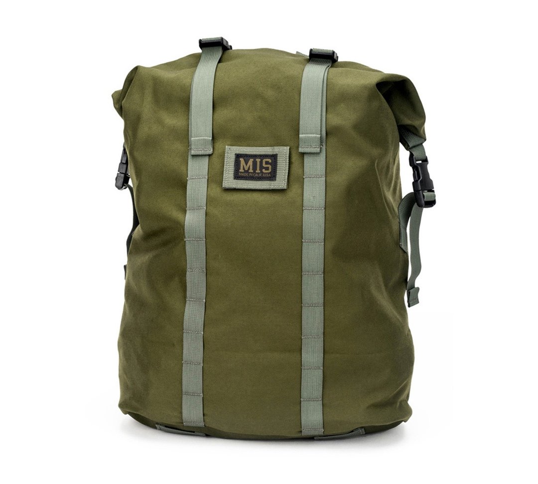 【MIS】ROLL UP BACKPACK 卷口背包 - 橄榄绿 OLIVE DRAB - 后背包/双肩包 - 其他材质 绿色