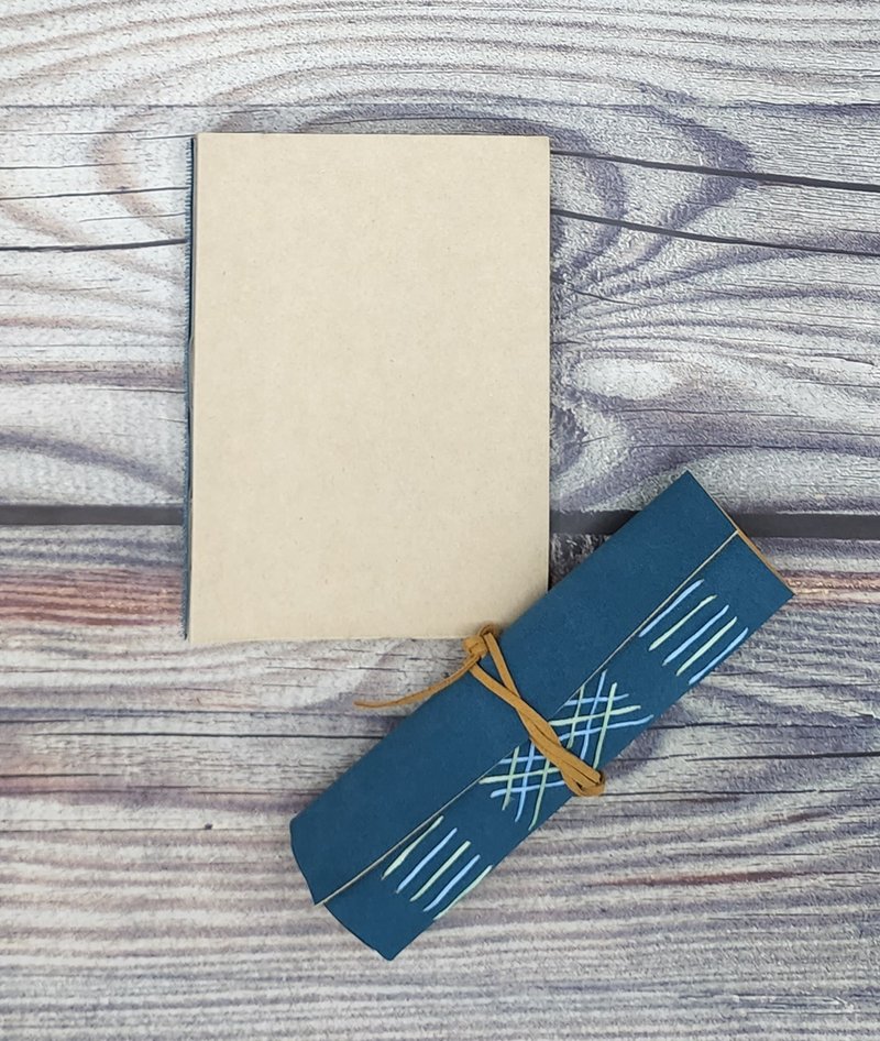 可 રિફિલ 手帐本，民族风编织边缘 - 复古鸭绿色 - 笔记本/手帐 - 其他材质 