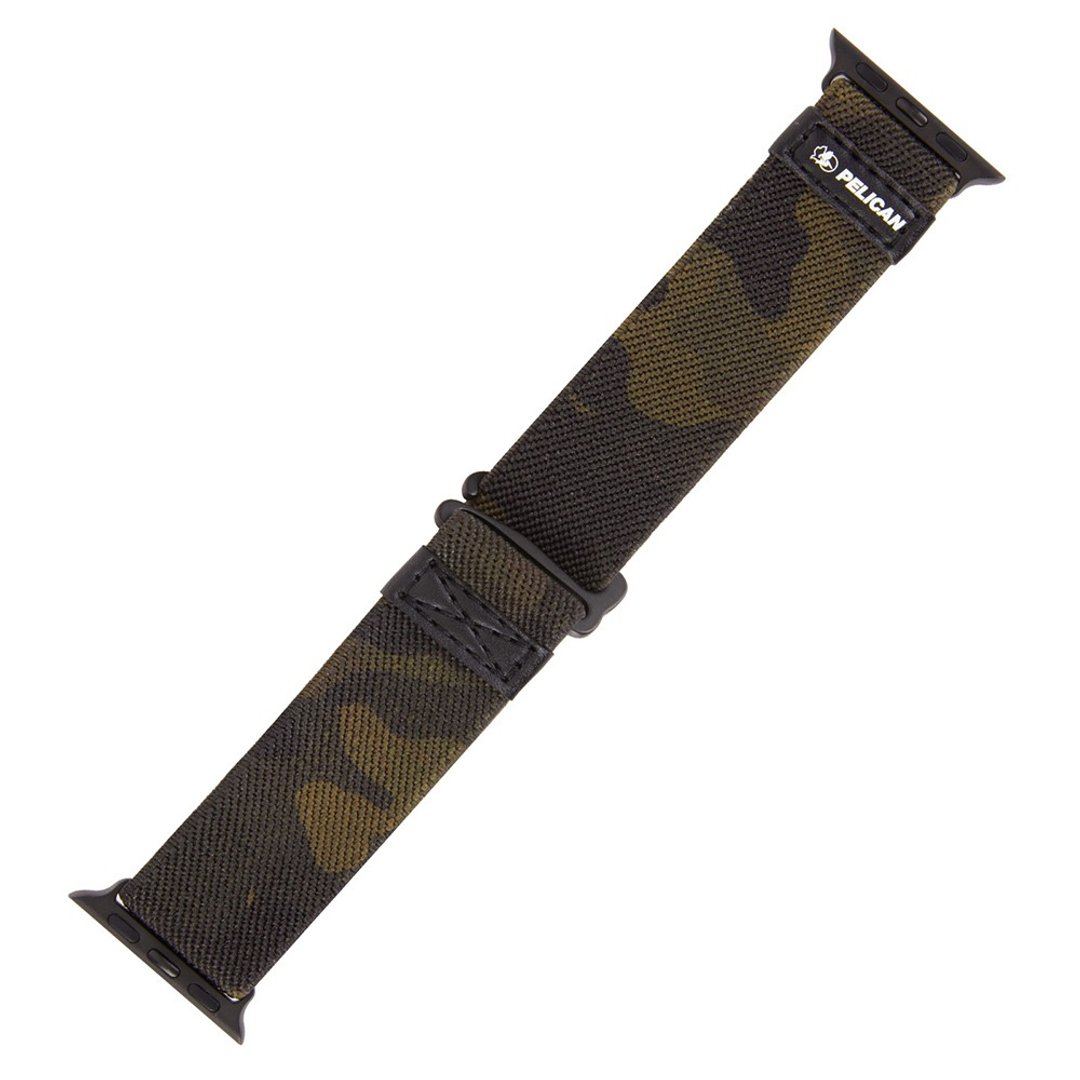Pelican Apple Watch 42-49mm 1-8代/SE 保护者NATO表带 - 迷彩绿 - 其他 - 其他材质 