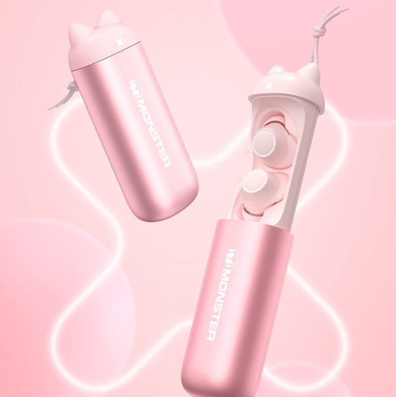 Monster Melody 真无线蓝牙耳机 - 耳机 - 其他材质 粉红色