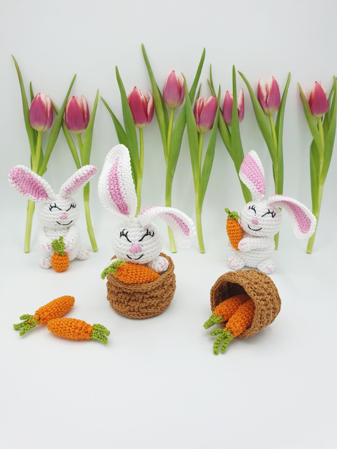 The Cute Bunny Family | Amigurumi Easter Crochet Pattern PDF - 手工艺教程/工具书 - 其他材质 